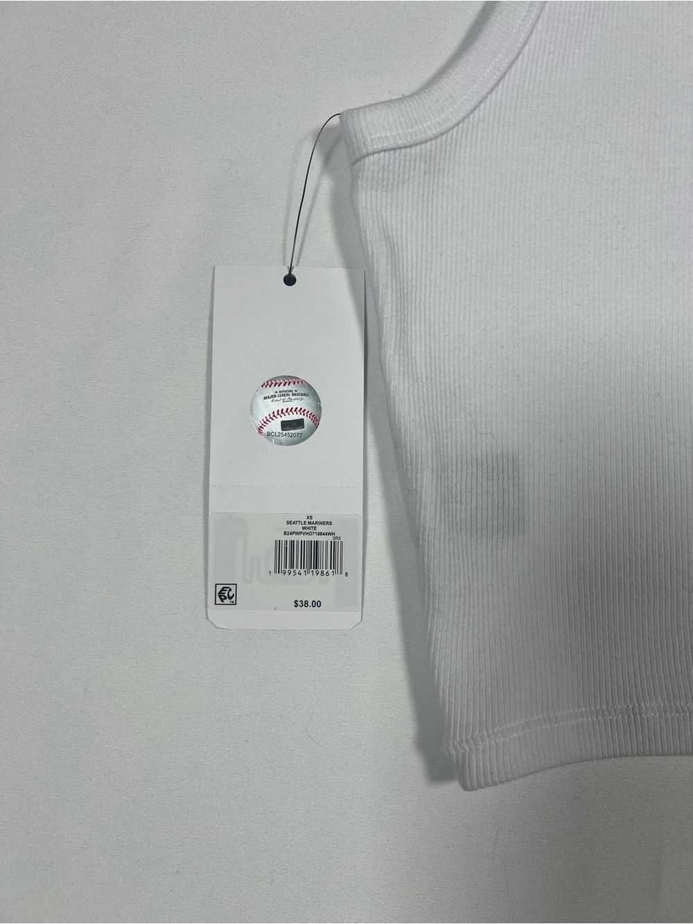 ‘47 Brand Women’s Mariners Cropped Team Ribbed Tank - Picture 5 of 6